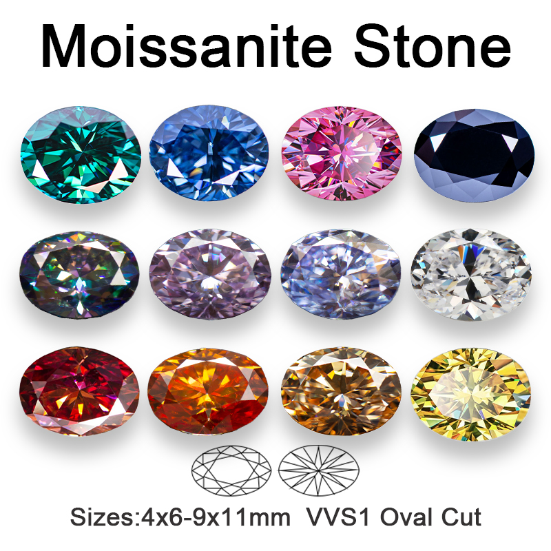 Jewelry Making Machines - Moissanite losse steen VVS1 ovaal geslepen,